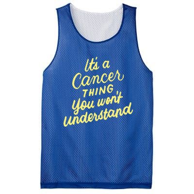 It's A Cancer Thing You Wouldn't Understand Gift Cancer Zodiac Cute Gift Mesh Reversible Basketball Jersey Tank