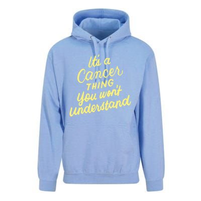 It's A Cancer Thing You Wouldn't Understand Gift Cancer Zodiac Cute Gift Unisex Surf Hoodie