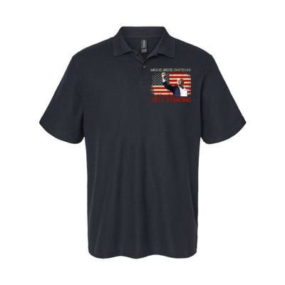 Impeached Arrested Convicted Shot Still Standing Softstyle Adult Sport Polo