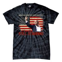 Impeached Arrested Convicted Shot Still Standing Tie-Dye T-Shirt