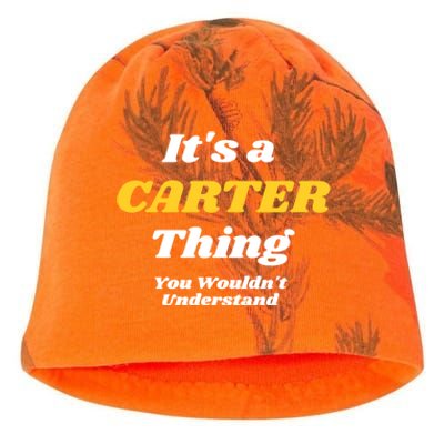 Its A Carter Thing You Wouldnt Understand Family Name Funny Gift Kati - Camo Knit Beanie