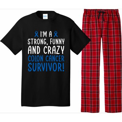 I'm A Colon Cancer Survivor! Colon Cancer Awareness Month Gift Pajama Set