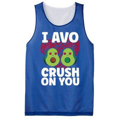 I Avo Crush On You Avocado Lover Funny Avocado Gift Mesh Reversible Basketball Jersey Tank