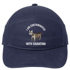 I Am Contaminated With Radiation Funny Ironic Cat Meme 7-Panel Snapback Hat