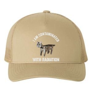 I Am Contaminated With Radiation Funny Ironic Cat Meme Yupoong Adult 5-Panel Trucker Hat