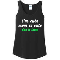 I Am Cute Mother Mom Dad T And Mug Ladies Essential Tank