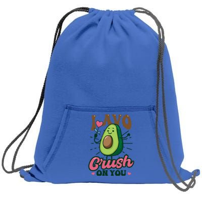 I Avo Crush On You Design Avocado Gift Sweatshirt Cinch Pack Bag