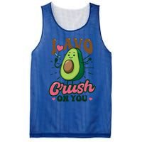 I Avo Crush On You Design Avocado Gift Mesh Reversible Basketball Jersey Tank