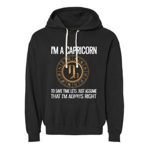 I'm A Capricorn Zodiac Sign Horoscope Astrology Capricorn Garment-Dyed Fleece Hoodie