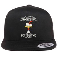 I Am Currently Unsupervised I Know, It Freaks Me Out Too Flat Bill Trucker Hat