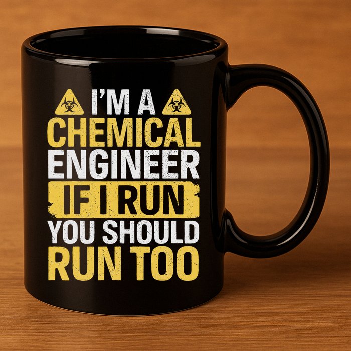 IM A Chemical Engineer If I Run You Should Run Too 11oz C Handle Ceramic Mug