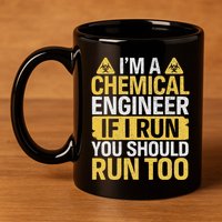 IM A Chemical Engineer If I Run You Should Run Too 11oz C Handle Ceramic Mug