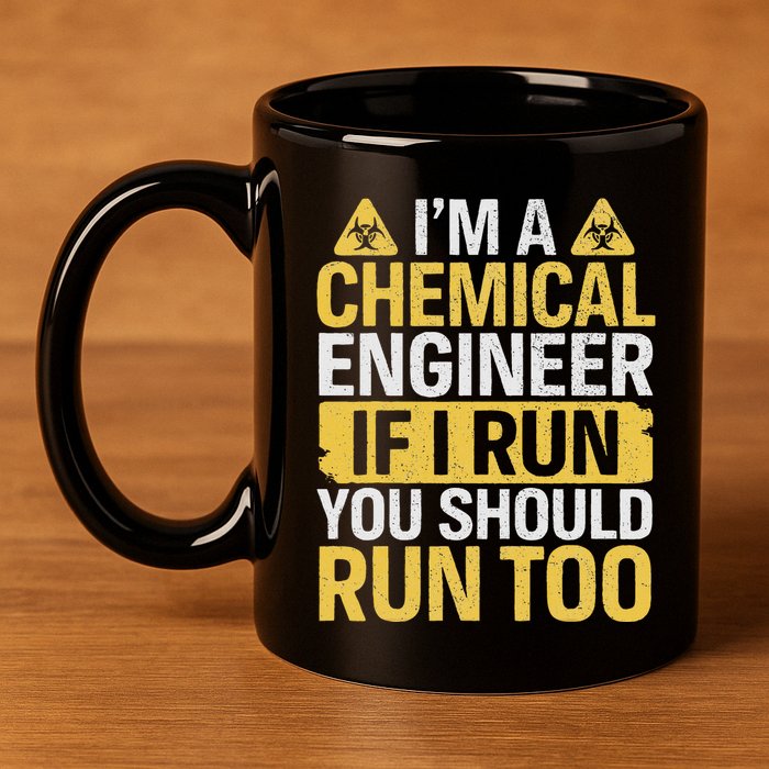 IM A Chemical Engineer If I Run You Should Run Too 11oz C Handle Ceramic Mug