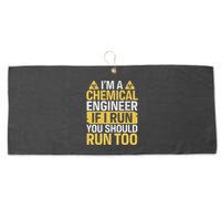IM A Chemical Engineer If I Run You Should Run Too Large Microfiber Waffle Golf Towel