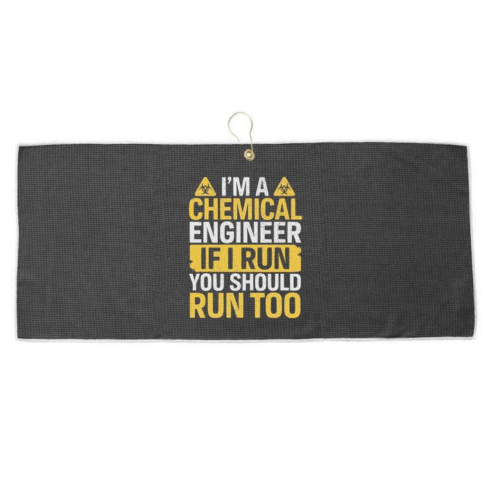 IM A Chemical Engineer If I Run You Should Run Too Large Microfiber Waffle Golf Towel