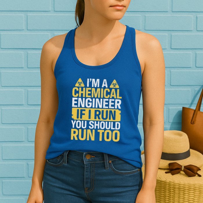 IM A Chemical Engineer If I Run You Should Run Too Womens Tank Top