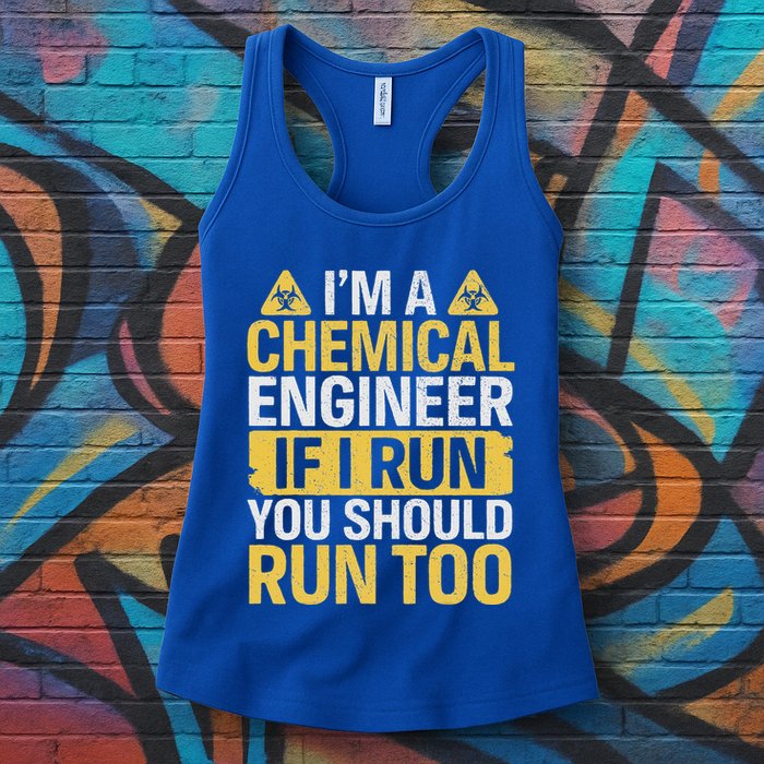 IM A Chemical Engineer If I Run You Should Run Too Womens Tank Top