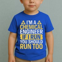 IM A Chemical Engineer If I Run You Should Run Too Toddler T-Shirt
