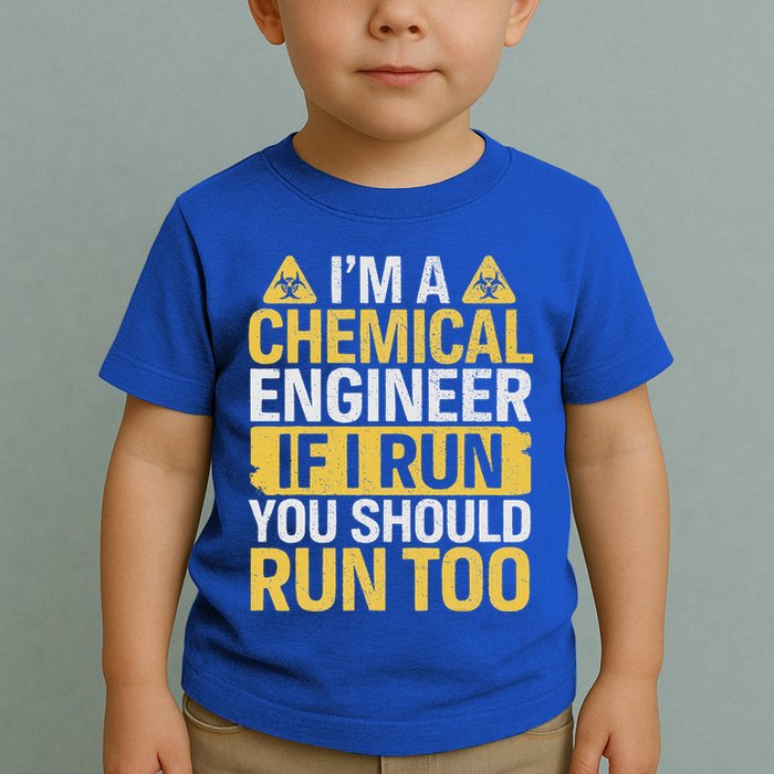 IM A Chemical Engineer If I Run You Should Run Too Toddler T-Shirt