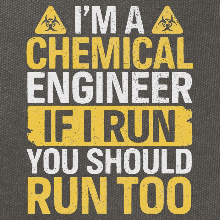 IM A Chemical Engineer If I Run You Should Run Too Cotton Canvas Backpack