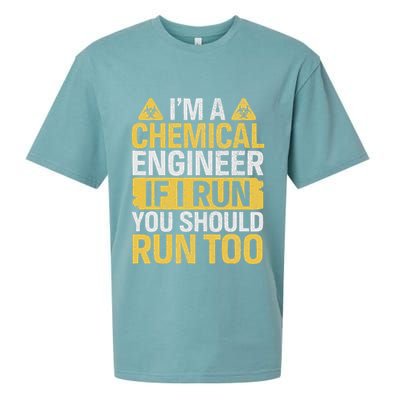 IM A Chemical Engineer If I Run You Should Run Too Sueded Cloud Jersey T-Shirt