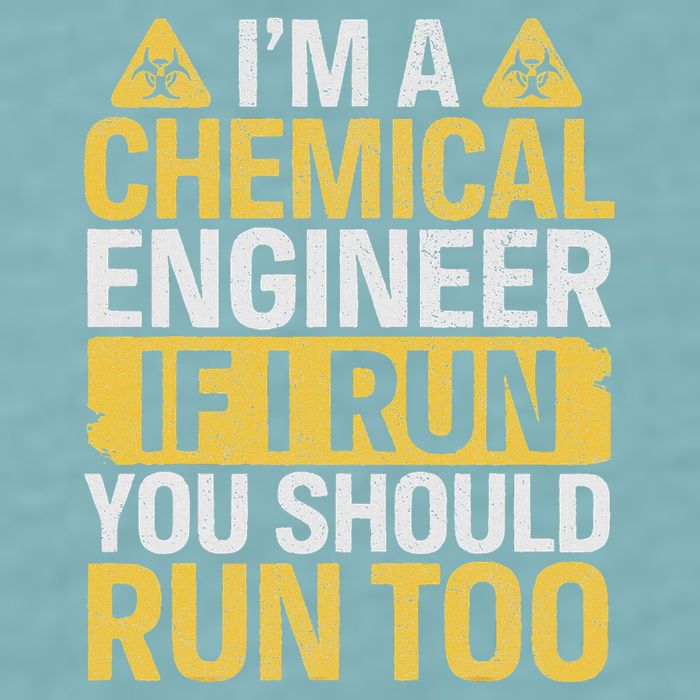IM A Chemical Engineer If I Run You Should Run Too Sueded Cloud Jersey T-Shirt