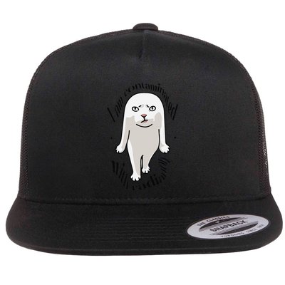 I Am Contaminated With Radiation Oddly Specific Dank Meme Flat Bill Trucker Hat