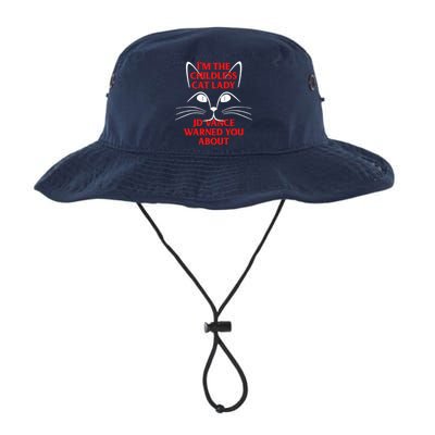 Im A Crazy Childless Cat Lady Kamala Harris 2024 President Legacy Cool Fit Booney Bucket Hat