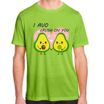 I Avo Crush On You Valentine And Love Adorable Avocado Funny Gift Adult ChromaSoft Performance T-Shirt