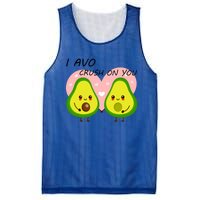 I Avo Crush On You Valentine And Love Adorable Avocado Funny Gift Mesh Reversible Basketball Jersey Tank