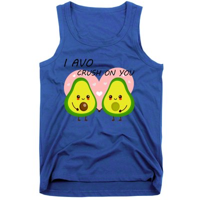 I Avo Crush On You Valentine And Love Adorable Avocado Funny Gift Tank Top