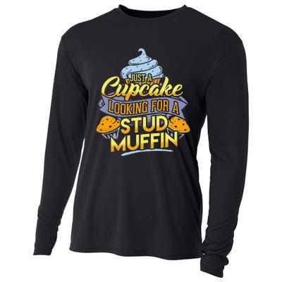 IM A Cupcake Looking For My Stud Muffin Cooling Performance Long Sleeve Crew