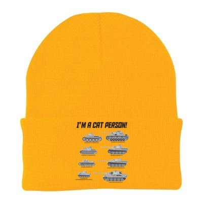 I'm A Cat Person WWII German Tanks Knit Cap Winter Beanie