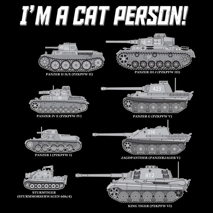 I'm A Cat Person WWII German Tanks Impact Tech Backpack