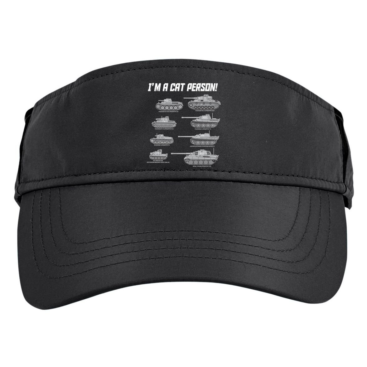 I'm A Cat Person WWII German Tanks Adult Drive Performance Visor