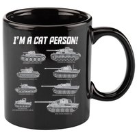 I'm A Cat Person WWII German Tanks 11oz C Handle Ceramic Mug