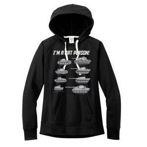 I'm A Cat Person WWII German Tanks Women's Fleece Hoodie