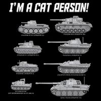 I'm A Cat Person WWII German Tanks 16 in Basic Backpack