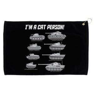 I'm A Cat Person WWII German Tanks Grommeted Golf Towel