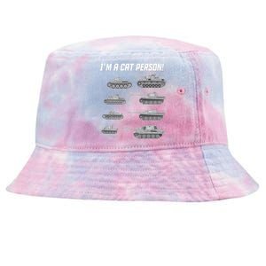 I'm A Cat Person WWII German Tanks Tie-Dyed Bucket Hat