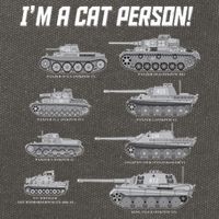 I'm A Cat Person WWII German Tanks Cotton Canvas Backpack