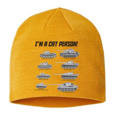 I'm A Cat Person WWII German Tanks Sustainable Beanie