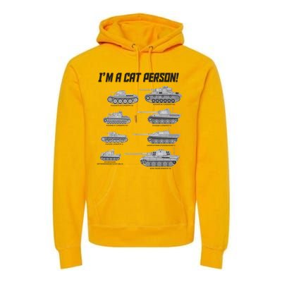 I'm A Cat Person WWII German Tanks Premium Hoodie