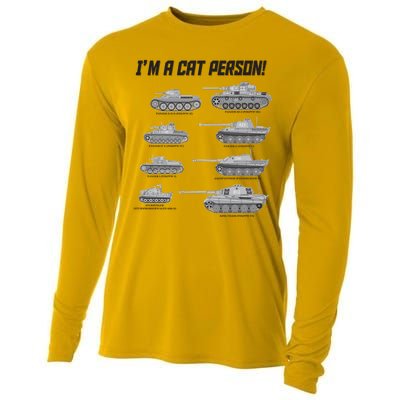 I'm A Cat Person WWII German Tanks Cooling Performance Long Sleeve Crew