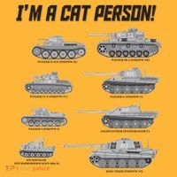 I'm A Cat Person WWII German Tanks Trucker Hat