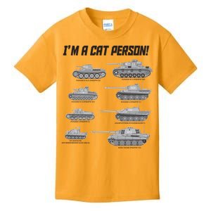 I'm A Cat Person WWII German Tanks Kids T-Shirt