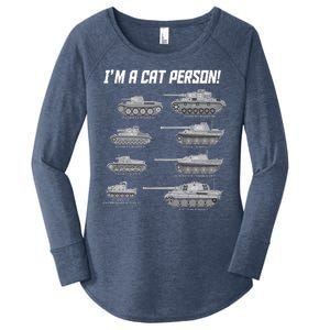 I'm A Cat Person WWII German Tanks Women's Perfect Tri Tunic Long Sleeve Shirt