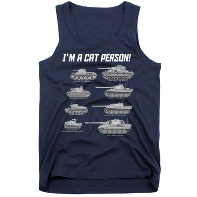 I'm A Cat Person WWII German Tanks Tank Top