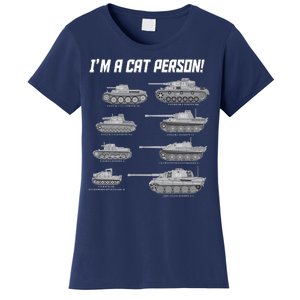 I'm A Cat Person WWII German Tanks Women's T-Shirt