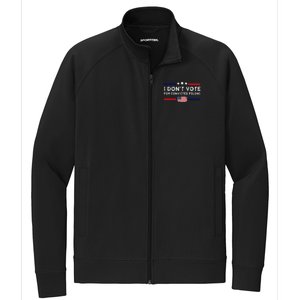 IM A Crazy Childless Cat Lady Kamala Harris 2024 President Stretch Full-Zip Cadet Jacket